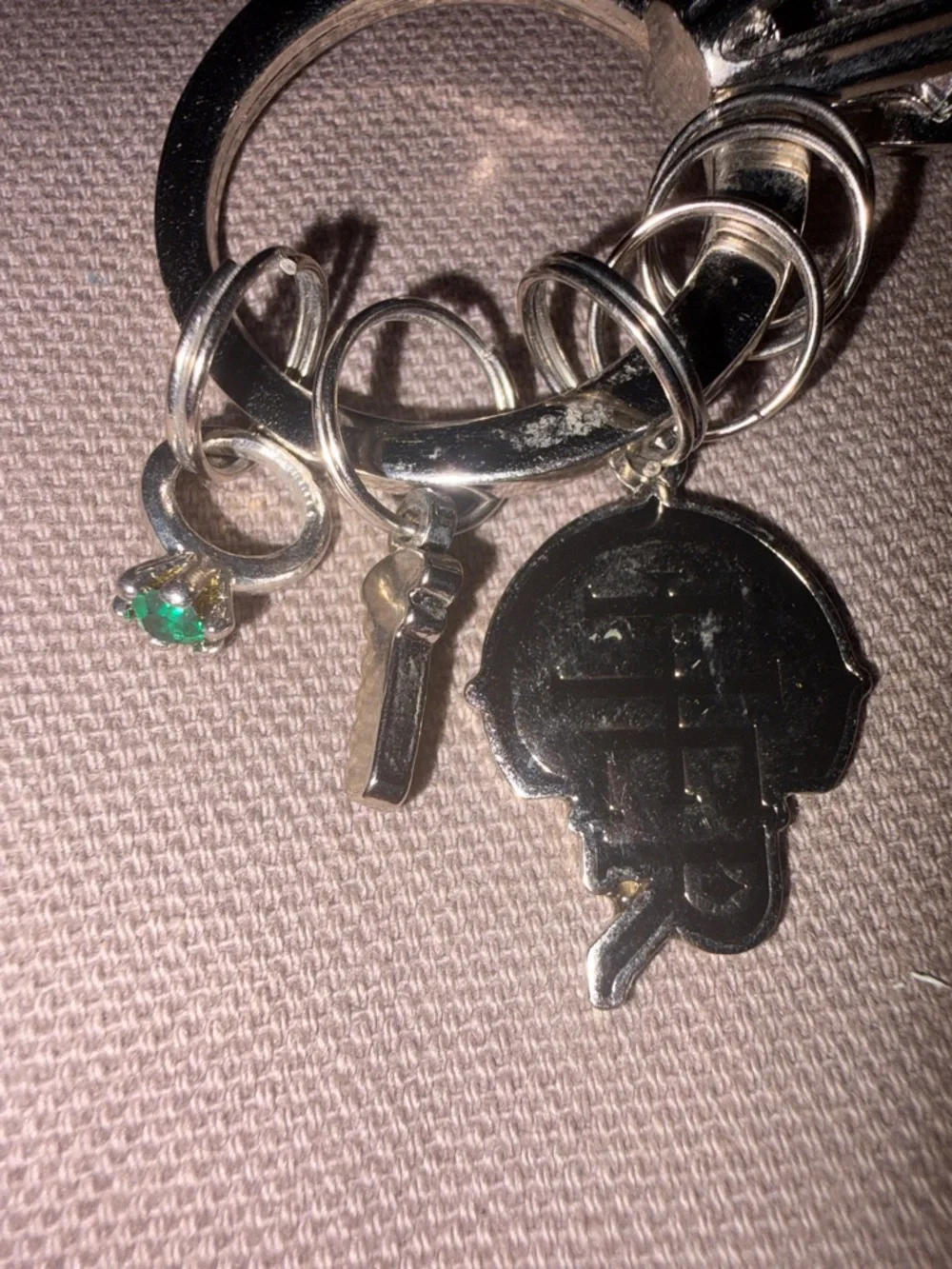 Charm Ring Key Chain - Picture 3 of 5